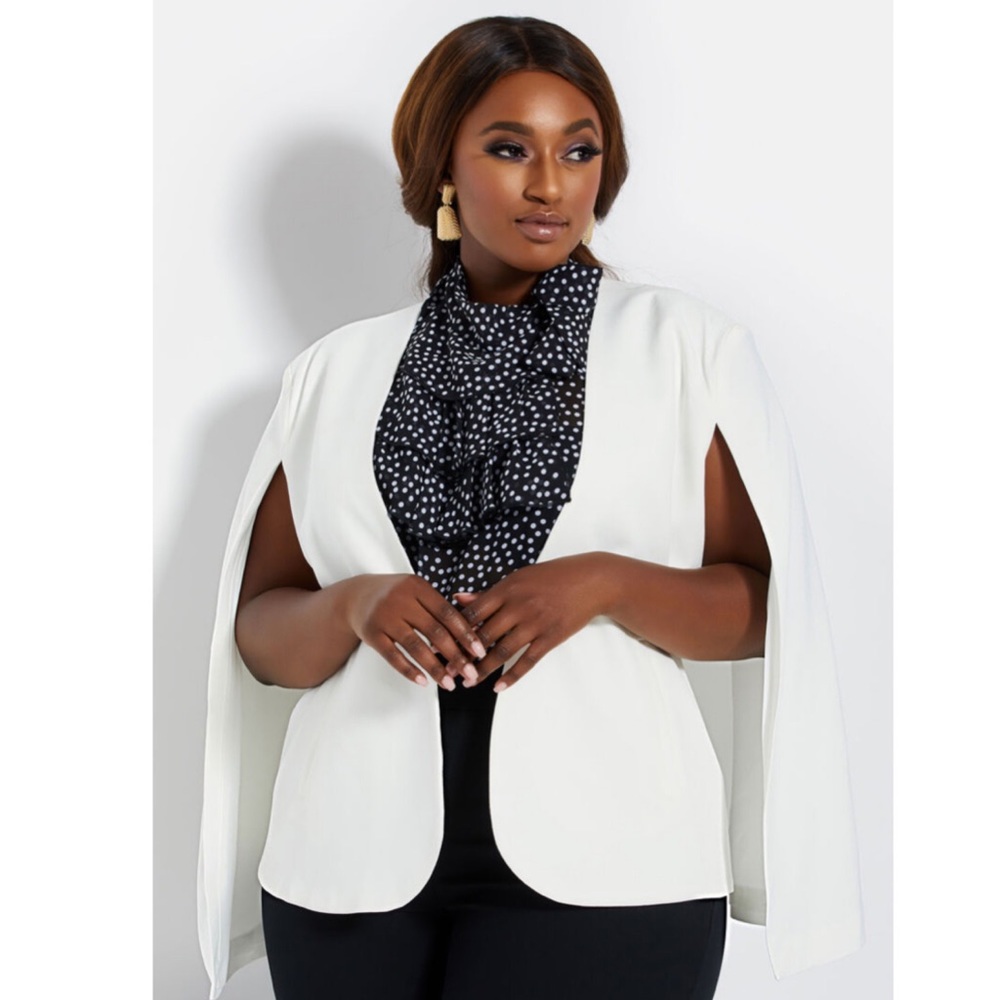 Sexy White Cape Jacket